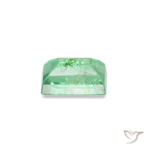 0.19캐럿 천연 Medium Light-Green 에메랄드, 바게트, 3.9×2.6 mm, VS-SI