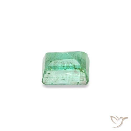 0.15캐럿 천연 블루 그린 에메랄드, 바게트, 3.2×2.9 mm, SI