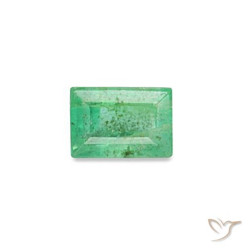 0.16캐럿 천연 쿨 그린 에메랄드, 바게트, 3.3×2.3 mm, VS-SI