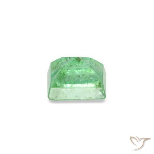 0.14캐럿 천연 쿨 그린 에메랄드, 바게트, 3.1×2.6 mm, SI