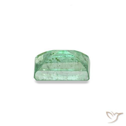 0.17캐럿 천연 민트 그린 에메랄드, 바게트, 3.9×2.6 mm, SI