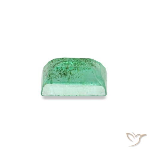 0.16캐럿 천연 쿨 그린 에메랄드, 바게트, 3.8×2.5 mm, SI