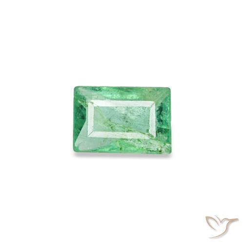 0.13ct 그린 에메랄드, 바게트, SI