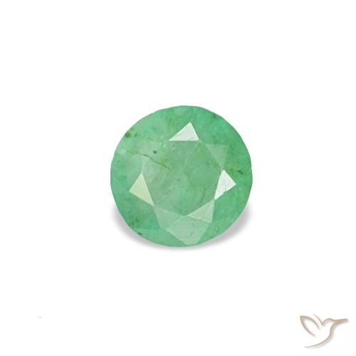 0.18ct 그린 에메랄드, 라운드, VS-SI