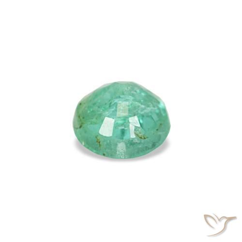 0.19캐럿 천연 밝은 그린 에메랄드, 라운드 컷, 3.58 mm, VS-SI