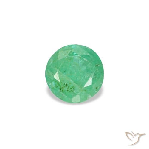 0.15ct 그린 에메랄드, 라운드, VS-SI