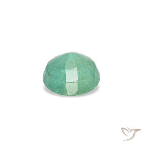 0.16캐럿 천연 밝은 그린 에메랄드, 라운드 컷, 3.56 mm, VS-SI