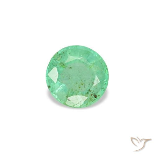 0.19ct 그린 에메랄드, 라운드, VS-SI