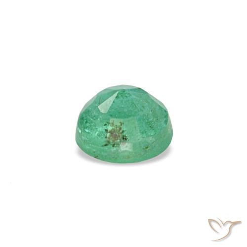 0.19캐럿 천연 블루 그린 에메랄드, 라운드 컷, 3.54 mm, VS-SI