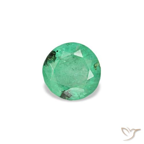 0.18ct 그린 에메랄드, 라운드, VS-SI