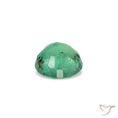 0.18캐럿 천연 블루 그린 에메랄드, 라운드 컷, 3.60 mm, VS-SI