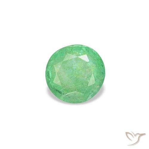 0.18ct 그린 에메랄드, 라운드, VS-SI