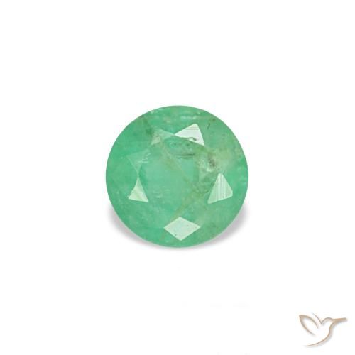 0.17ct 그린 에메랄드, 라운드, VS-SI