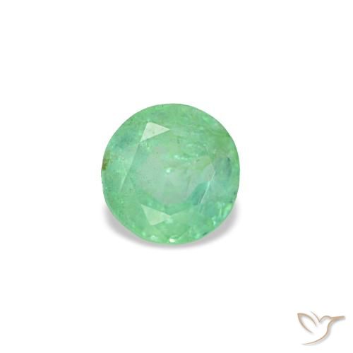 0.17ct 그린 에메랄드, 라운드, VS-SI