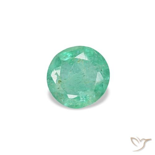 0.17ct 그린 에메랄드, 라운드, VS-SI