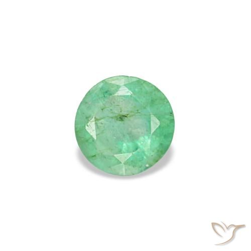 0.16ct 그린 에메랄드, 라운드, VS-SI