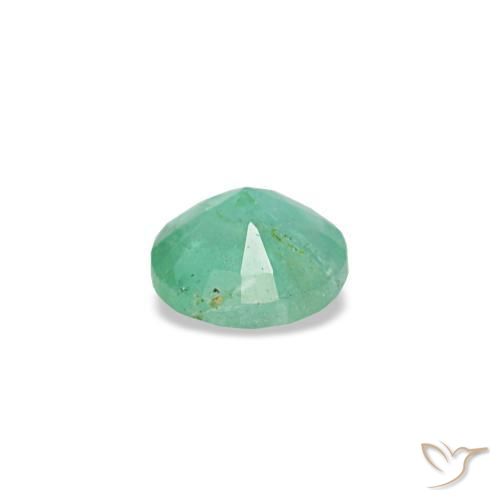 0.17캐럿 천연 쿨 그린 에메랄드, 라운드 컷, 3.52 mm, VS-SI