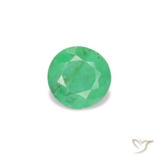 0.19ct 그린 에메랄드, 라운드, VS-SI