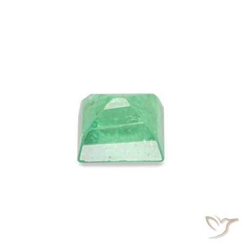 0.10캐럿 천연 밝은 그린 에메랄드, 바게트, 2.9×2.6 mm, VS-SI