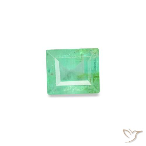0.17캐럿 천연 미디엄 그린 에메랄드, 바게트, 3.2×2.7 mm, VS