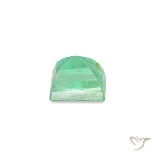 0.17캐럿 천연 미디엄 그린 에메랄드, 바게트, 3.2×2.7 mm, VS