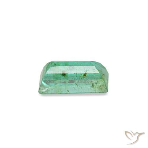 0.14캐럿 천연 미디엄 그린 에메랄드, 바게트, 4.2×2.1 mm, SI