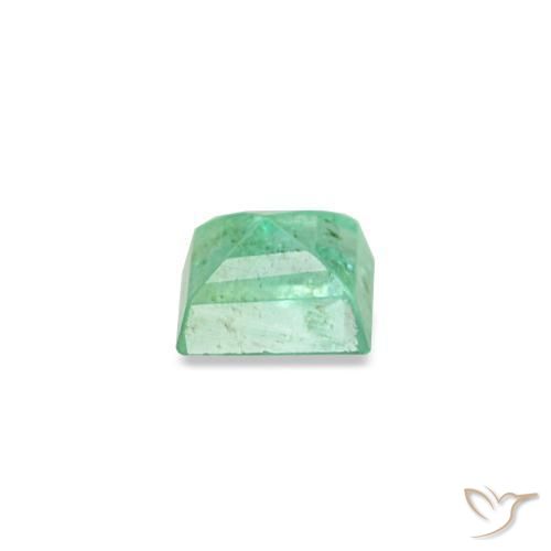 0.15캐럿 천연 라이트 그린 에메랄드, 바게트, 3.1×3 mm, SI