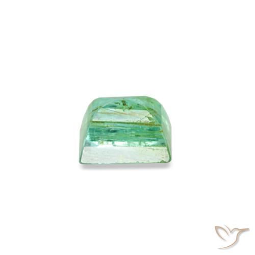 0.15캐럿 천연 밝은 그린 에메랄드, 바게트, 3.2×2.6 mm, SI