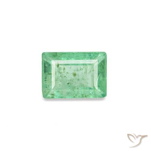 0.15캐럿 천연 피스타치오 그린 에메랄드, 바게트, 3.8×2.7 mm, SI