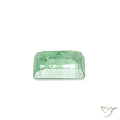 0.15캐럿 천연 피스타치오 그린 에메랄드, 바게트, 3.8×2.7 mm, SI
