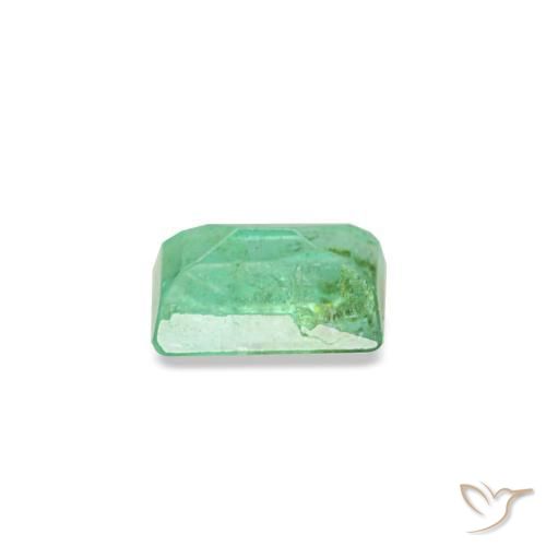 0.15캐럿 천연 밝은 그린 에메랄드, 바게트, 3.8×2.6 mm, SI