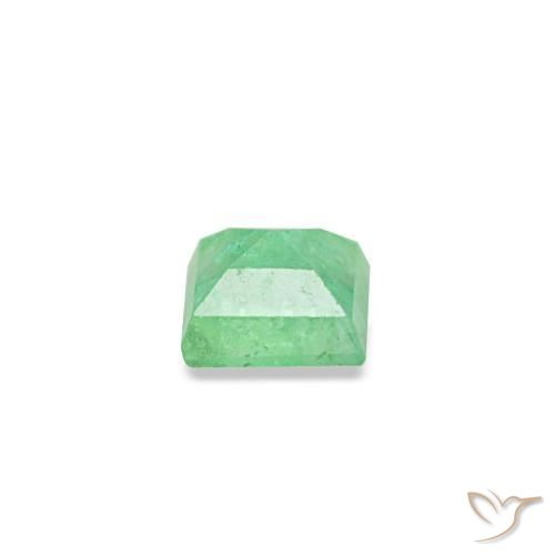 0.09캐럿 천연 피스타치오 그린 에메랄드, 스퀘어, 2.5×2.4 mm, VS-SI