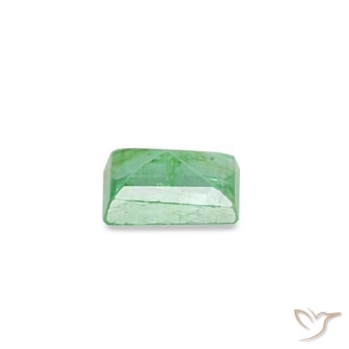 0.12캐럿 천연 라이트 그린 에메랄드, 바게트, 3.5×2.7 mm, SI