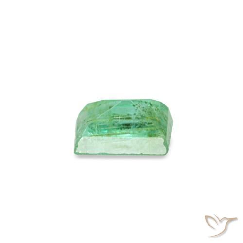 0.12캐럿 천연 피스타치오 그린 에메랄드, 바게트, 3.5×2.5 mm, SI