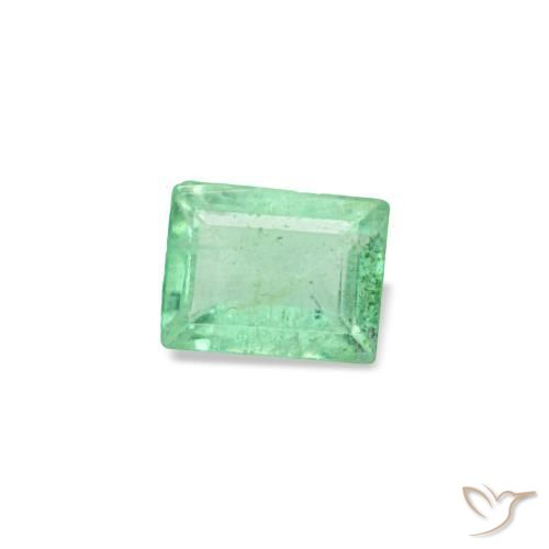 0.15캐럿 천연 피스타치오 그린 에메랄드, 바게트, 3.6×2.8 mm, SI