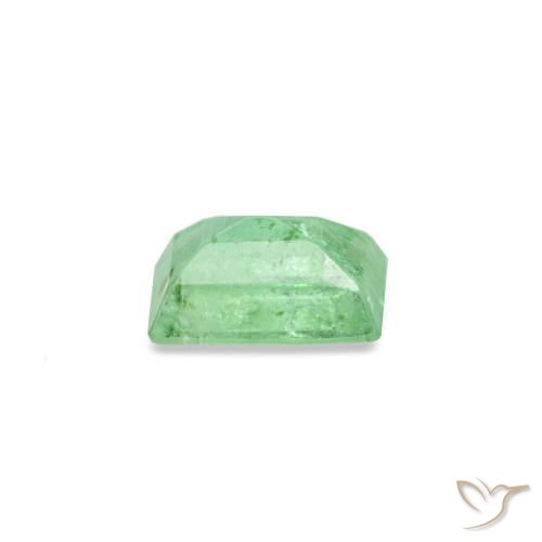 0.14캐럿 천연 밝은 그린 에메랄드, 바게트, 3.8×2.6 mm, SI
