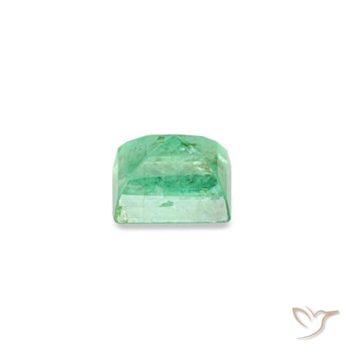 0.13캐럿 천연 밝은 그린 에메랄드, 바게트, 3×2.6 mm, SI