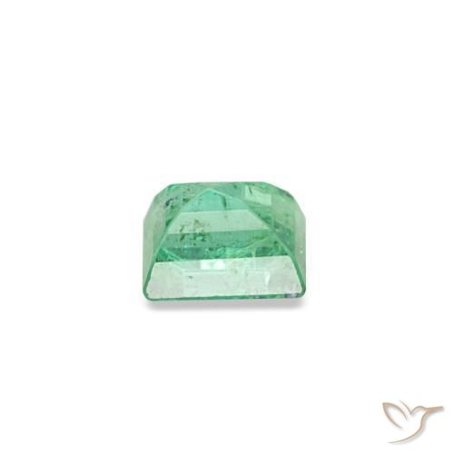0.15캐럿 천연 밝은 그린 에메랄드, 바게트, 3.2×2.8 mm, SI