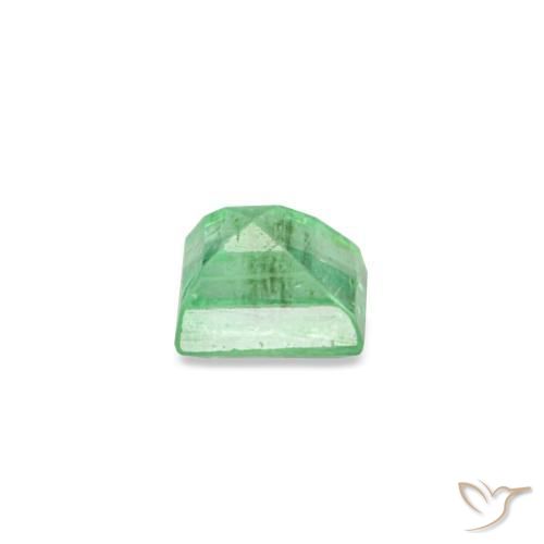 0.16캐럿 천연 피스타치오 그린 에메랄드, 바게트, 3.1×3 mm, SI