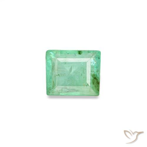 0.15캐럿 천연 피스타치오 그린 에메랄드, 바게트, 3.3×2.8 mm, SI