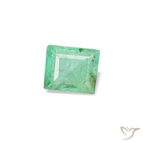 0.15캐럿 천연 피스타치오 그린 에메랄드, 바게트, 3.3×2.8 mm, SI