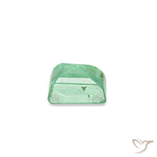 0.15캐럿 천연 피스타치오 그린 에메랄드, 바게트, 3.3×2.8 mm, SI