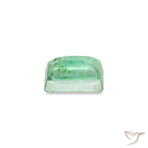 0.14캐럿 천연 라이트 그린 에메랄드, 바게트, 5.3×2.3 mm, SI