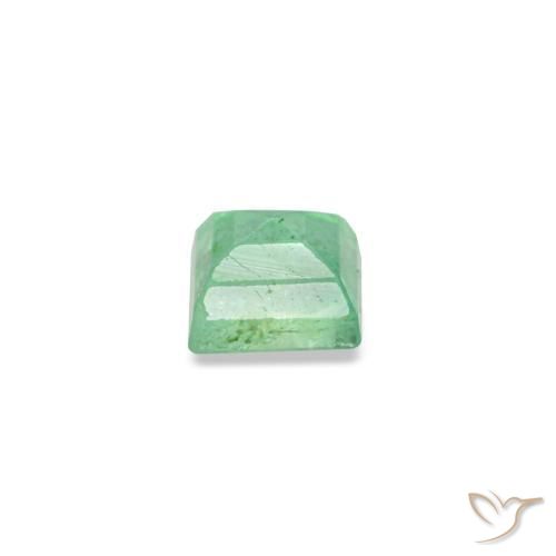 0.14캐럿 천연 미디엄 그린 에메랄드, 바게트, 2.7×2.6 mm, SI