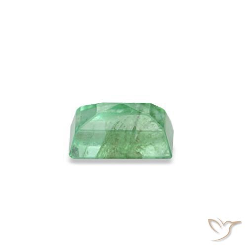 0.14캐럿 천연 블루 그린 에메랄드, 바게트, 3.7×2.3 mm, SI