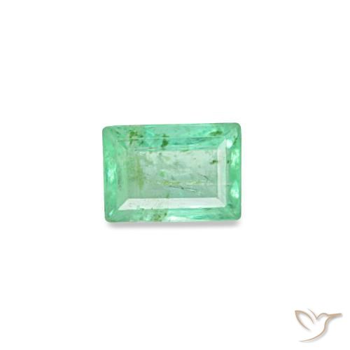 0.14캐럿 천연 클로버 그린 에메랄드, 바게트, 3.5×2.5 mm, VS-SI