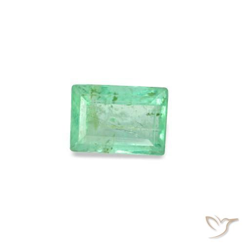 0.14캐럿 천연 클로버 그린 에메랄드, 바게트, 3.5×2.5 mm, VS-SI