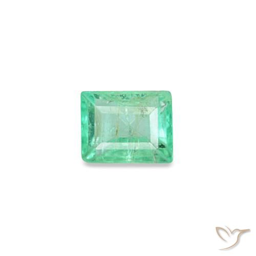 0.15캐럿 천연 쿨 그린 에메랄드, 바게트, 3.1×2.5 mm, VS-SI