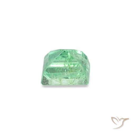 0.15캐럿 천연 쿨 그린 에메랄드, 바게트, 3.1×2.5 mm, VS-SI