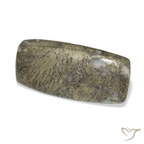 41.68캐럿 천연 다색 Feather Pyrite, 방석, 불투명체